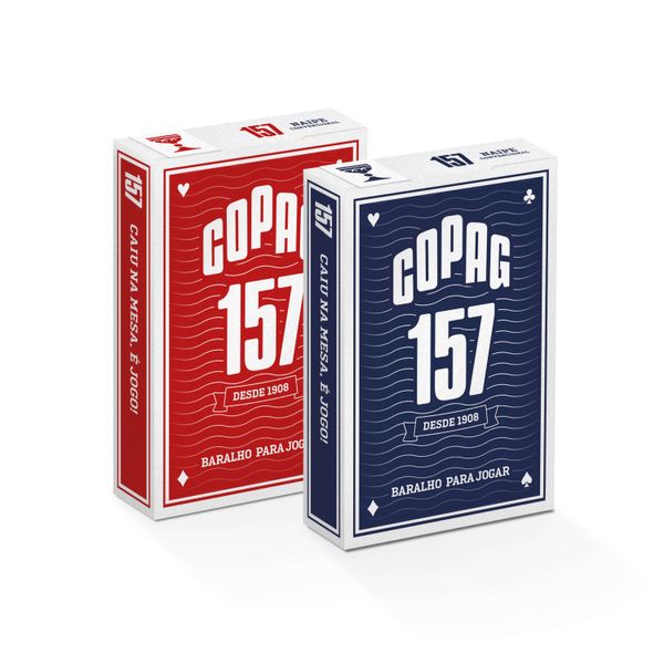 Kit Baralho 157 Tradicional Naipe Convencional Copag