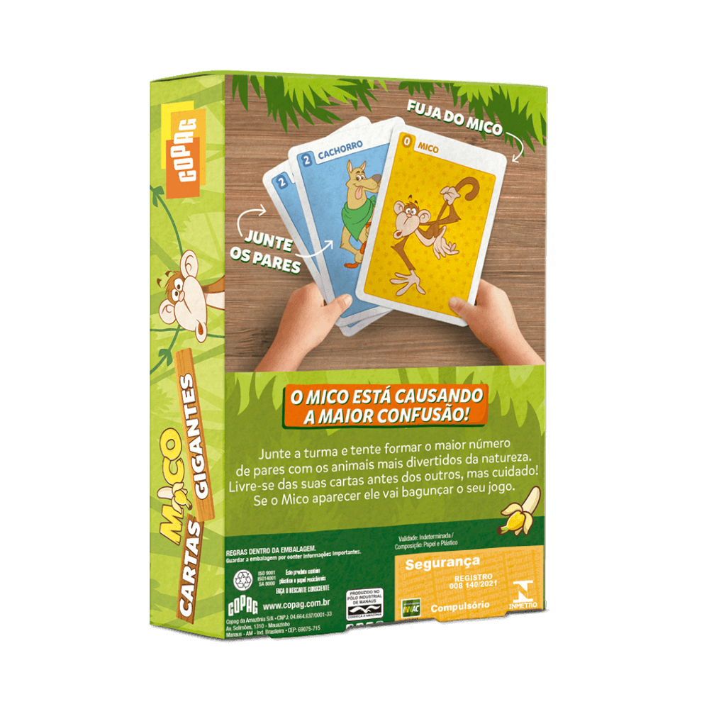Jogo Mico Cartas Gigantes Copag Loja
