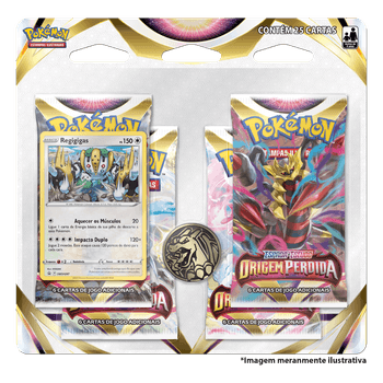 Cartas Pokémon Triple Pack Espada Escudo 11 Croagunk - Copag