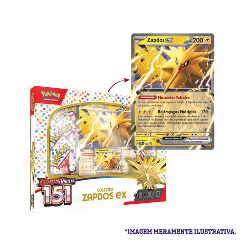 Box Pokémon Coleção 151 Zapdos Ex - Copag Loja