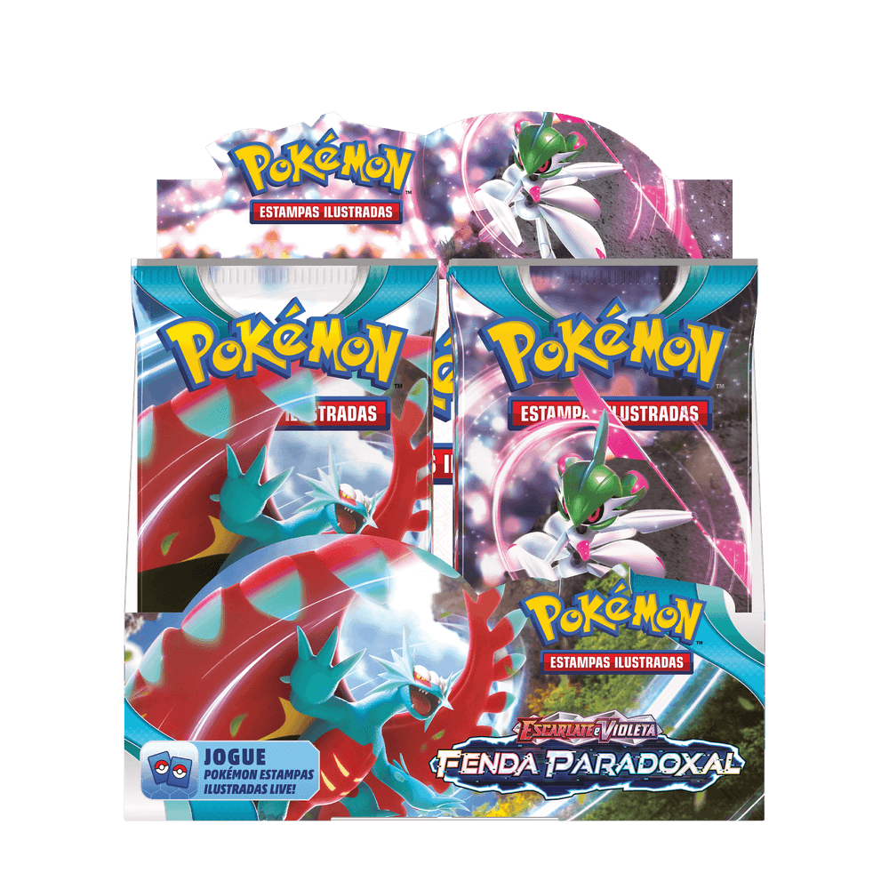 Box Display Pokémon Escarlate E Violeta 4 Fenda Paradoxal - Copag Loja