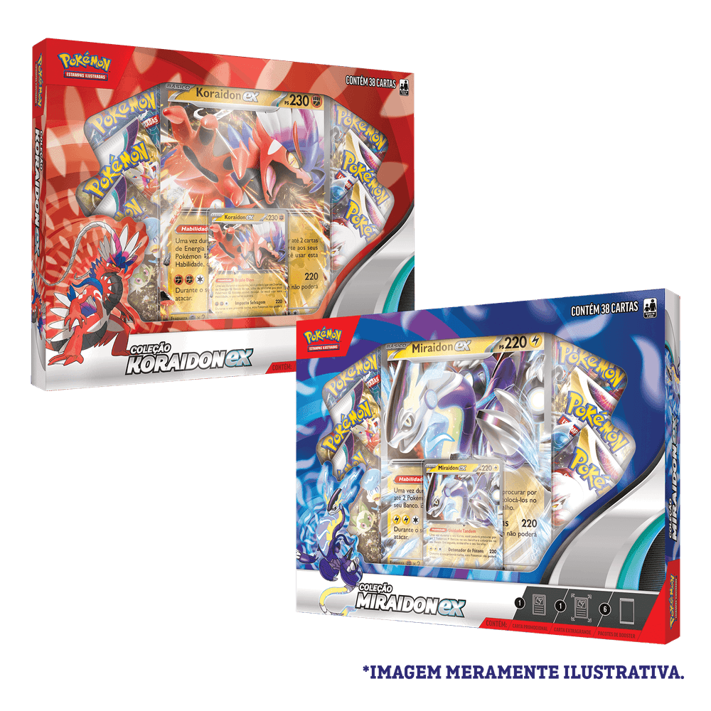 Jogo de Cartas - Box Pokémon - Lendas de Paldea Miraidon - Copag