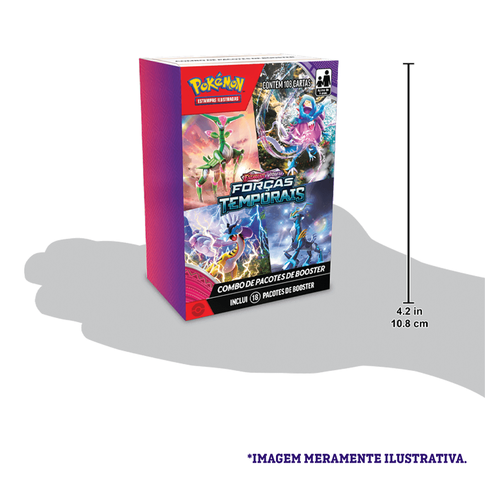 Mini Display Pokémon Tcg Escarlate E Violeta 5 Forças Temporais Copag Loja