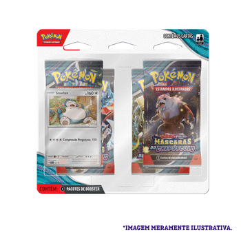 Pokemon-TCG-Scarlet-Violet--Twilight-Masquerade-Four-Booster-Blister---Snorlax---Front_PTBR